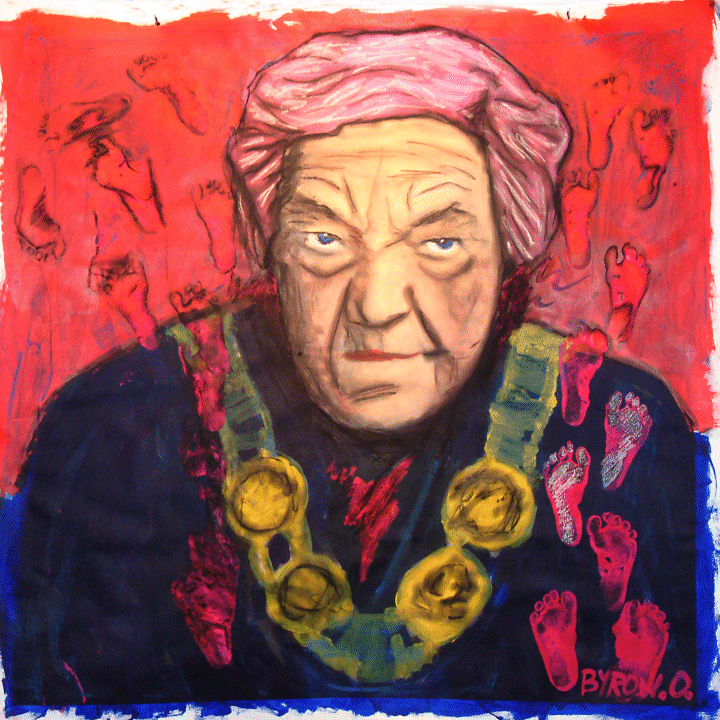 Hazel McCallion painting